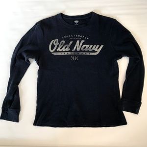 Old Navy Crew Neck Thermal Medium Long-sleeved TEE